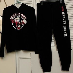 Harley Quinn Sweatsuit set 2 piece